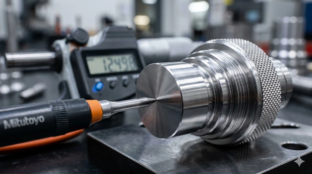 Close-up of a precision machined 316L stainless steel medical component with an ultra-smooth surface finish. Close-up of a precision machined 316L stainless steel medical component with an ultra-smooth surface finish.